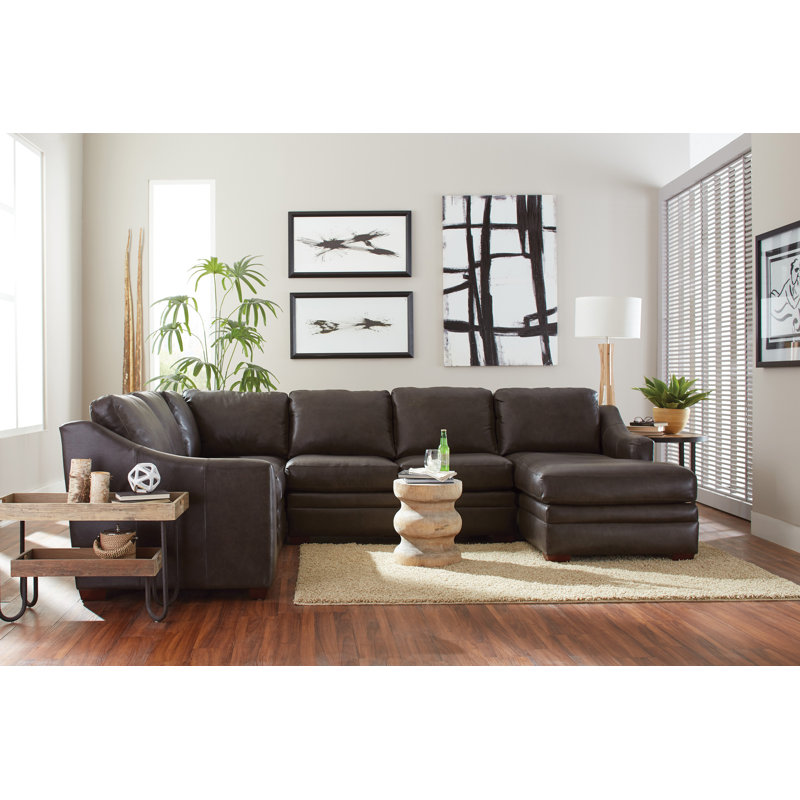 Westland and Birch 105" Genuine Leather Left Hand Facing Reclining